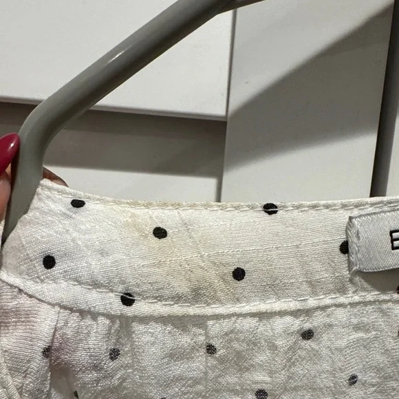 Emily Daniels Pre Owned Polka Dots Elegant Blouse with lace detail. - Picture 6 of 7